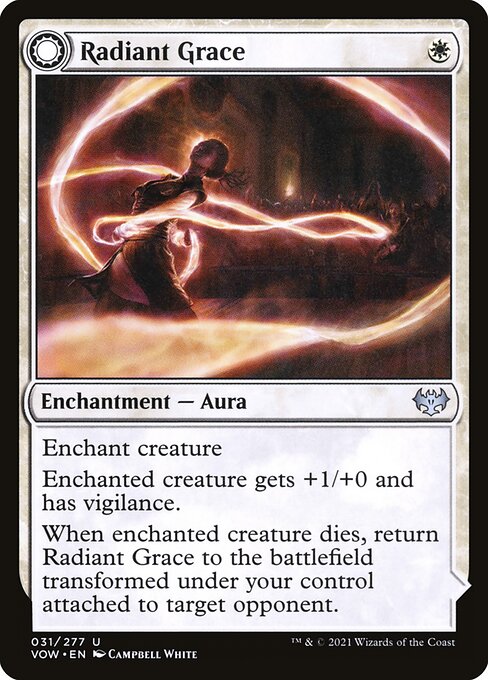 【Foil】【EN】Radiant Grace // Radiant Restraints [VOW] 混U No.31