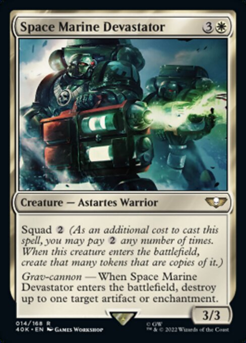 【EN】Space Marine Devastator [40K] 白R No.14