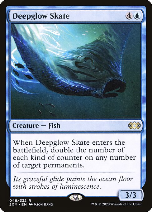 【Foil】【EN】深輝エイ/Deepglow Skate [2XM] 青R No.48