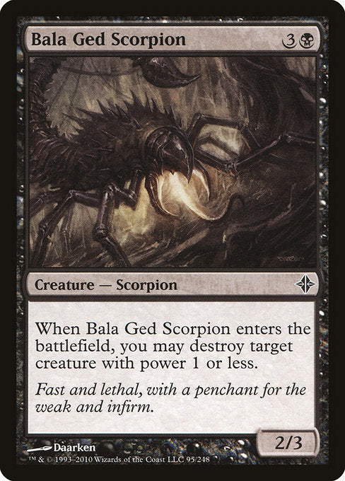 【Foil】【EN】バーラ・ゲドの蠍/Bala Ged Scorpion [ROE] 黒C No.95