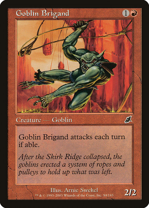 【Foil】【EN】ゴブリンの盗賊/Goblin Brigand [SCG] 赤C No.94