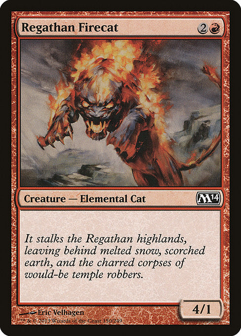 【EN】レガーサの火猫/Regathan Firecat [M14] 赤C No.150