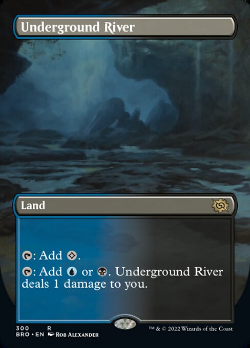 【Foil】【EN】地底の大河/Underground River [BRO] 無R No.300