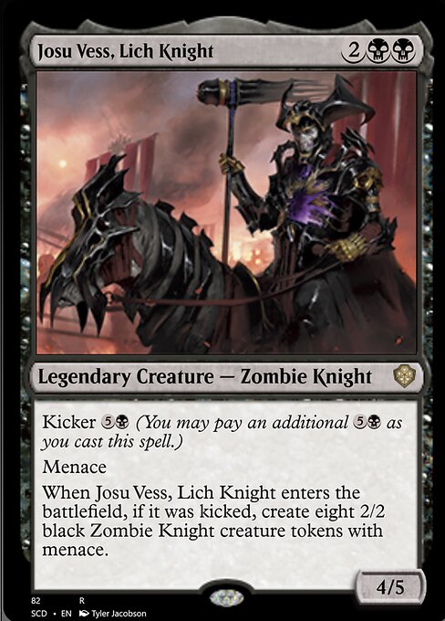 【EN】リッチの騎士、ジョス・ヴェス/Josu Vess, Lich Knight [SCD] 黒R No.82