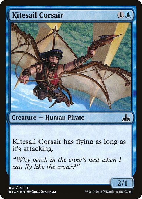 【Foil】【EN】帆凧の海賊/Kitesail Corsair [RIX] 青C No.41