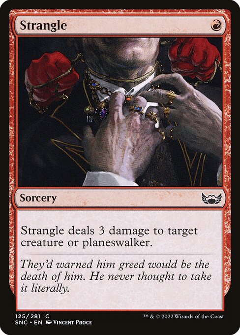【Foil】【EN】絞殺/Strangle [SNC] 赤C No.125