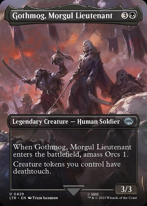 【Foil】【EN】モルグルの副官、ゴスモグ/Gothmog, Morgul Lieutenant [LTR] 黒U No.429