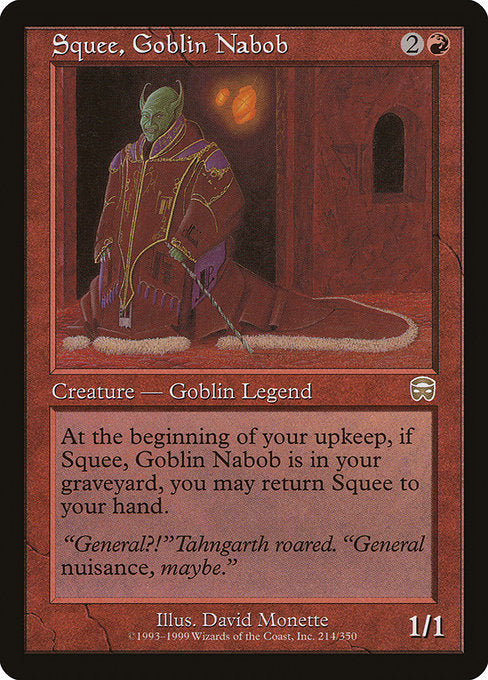 【EN】ゴブリンの太守スクイー/Squee, Goblin Nabob [MMQ] 赤R No.214