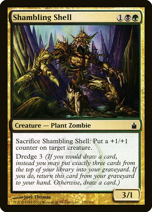 【Foil】【EN】よろめく殻/Shambling Shell [RAV] 金C No.230