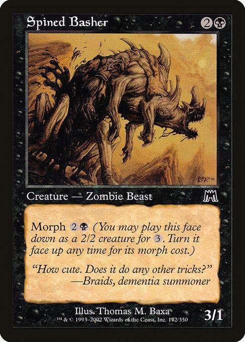 【Foil】【EN】針刺の殴り獣/Spined Basher [ONS] 黒C No.172
