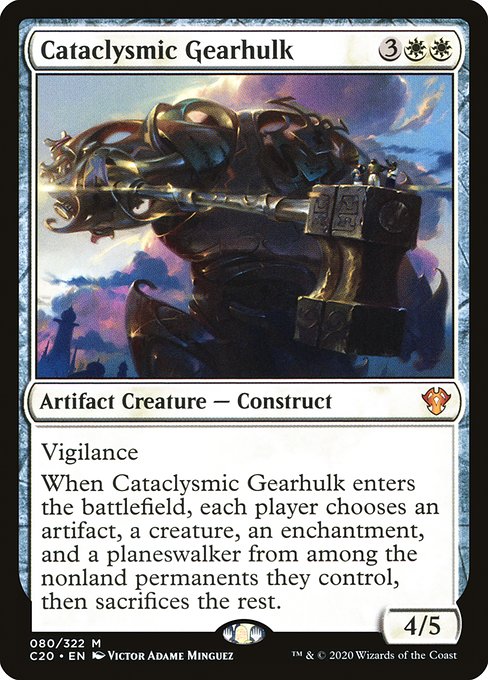 【EN】激変の機械巨人/Cataclysmic Gearhulk [C20] 茶M No.80