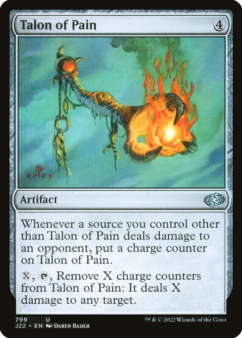 【EN】苦痛の鉤爪/Talon of Pain [J22] 茶U No.799