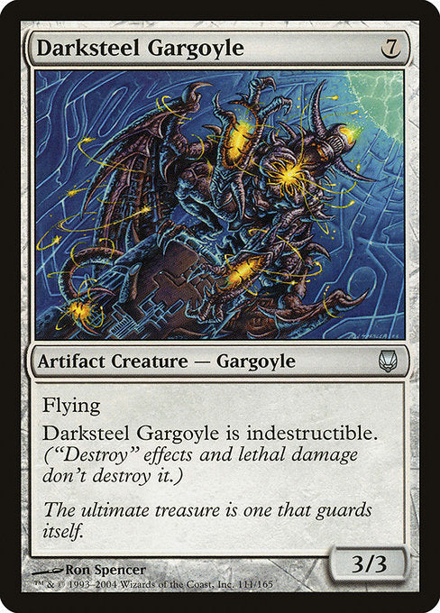 【Foil】【EN】ダークスティールのガーゴイル/Darksteel Gargoyle [DST] 茶U No.111