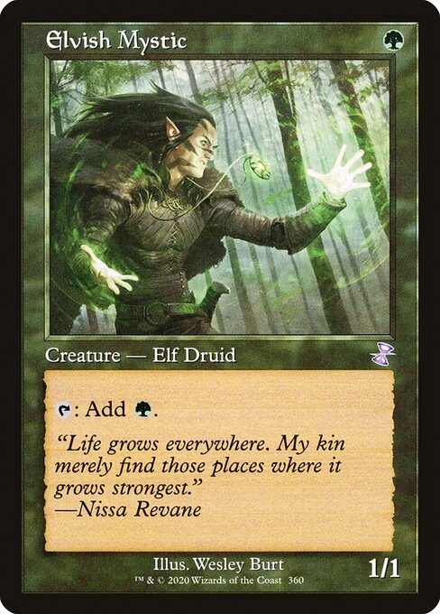 【EN】エルフの神秘家/Elvish Mystic [TSR] 緑S No.360