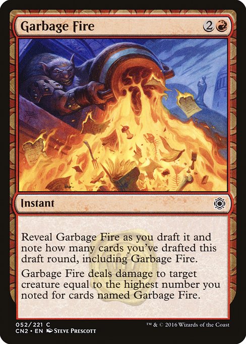 【Foil】【EN】ゴミ焼却/Garbage Fire [CN2] 赤C No.52