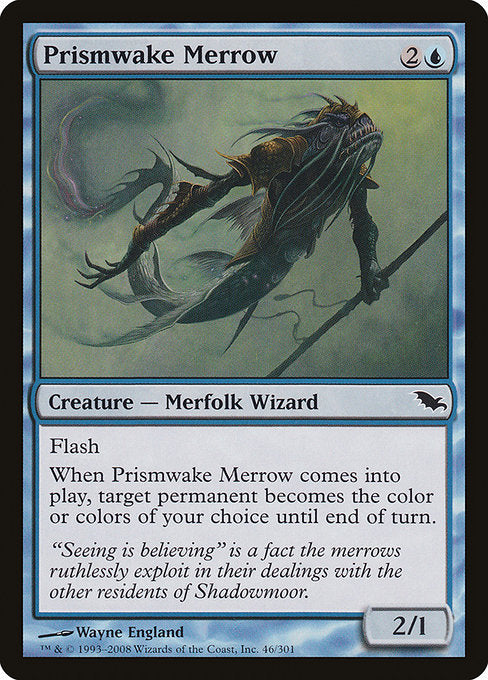 【Foil】【EN】虹跡のメロウ/Prismwake Merrow [SHM] 青C No.46