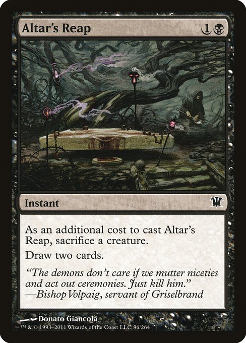 【Foil】【EN】祭壇の刈り取り/Altar's Reap [ISD] 黒C No.86