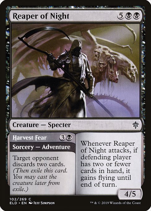 【Foil】【EN】Reaper of Night // Harvest Fear [ELD] 混C No.102