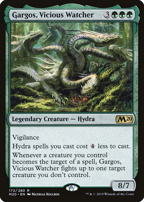 【Foil】【EN】凶暴な見張り、ガーゴス/Gargos, Vicious Watcher [M20] 緑R No.172