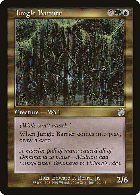 【Foil】【EN】ジャングルの障壁/Jungle Barrier [APC] 金U No.106
