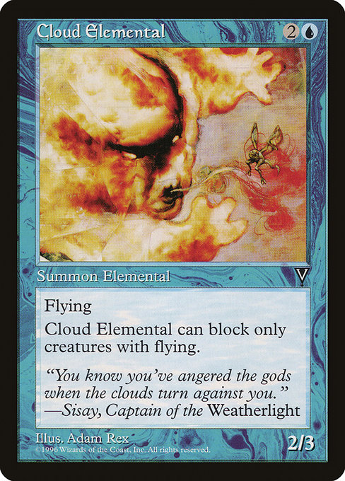【EN】雲の精霊/Cloud Elemental [VIS] 青C No.29