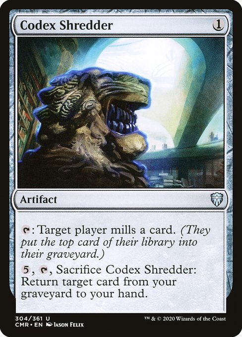 【Foil】【EN】写本裁断機/Codex Shredder [CMR] 茶U No.304