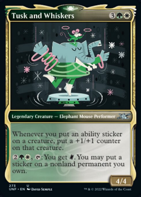 【Foil】【EN】Tusk and Whiskers [UNF] 金U No.273