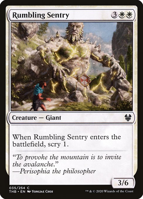 【EN】轟く歩哨/Rumbling Sentry [THB] 白C No.35