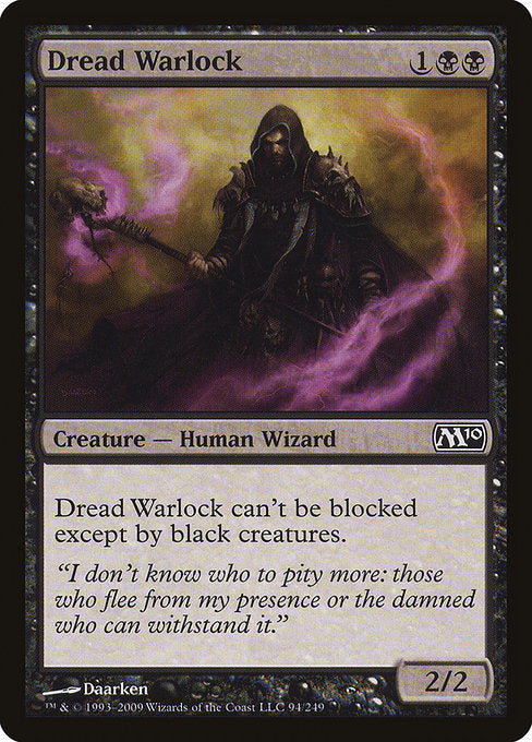 【EN】戦慄の魔術使い/Dread Warlock [M10] 黒C No.94