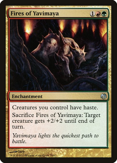【EN】ヤヴィマヤの火/Fires of Yavimaya [DDL] 金U No.70