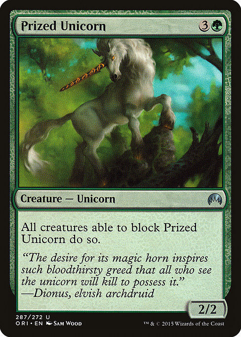 【EN】尊き一角獣/Prized Unicorn [ORI] 緑U No.287