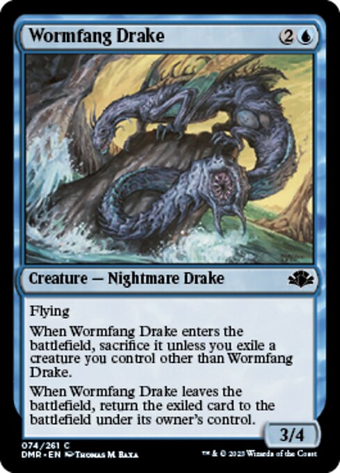 【EN】寄生牙のドレイク/Wormfang Drake [DMR] 青C No.74