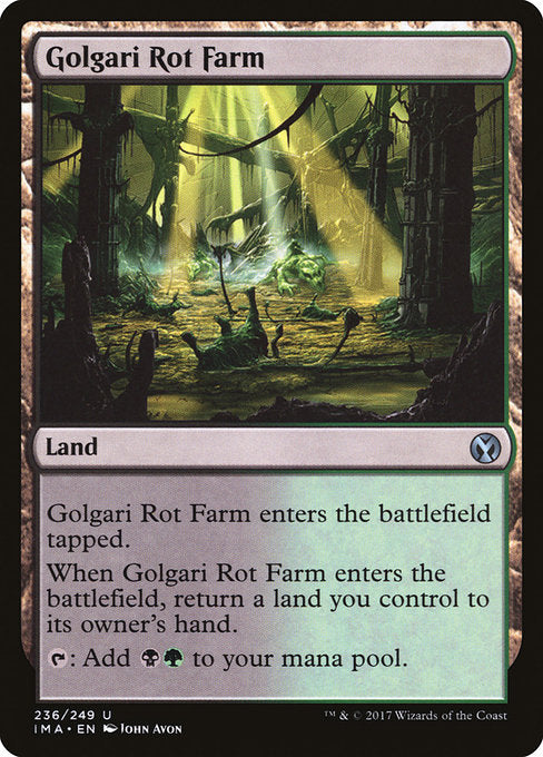 【Foil】【EN】ゴルガリの腐敗農場/Golgari Rot Farm [IMA] 無U No.236