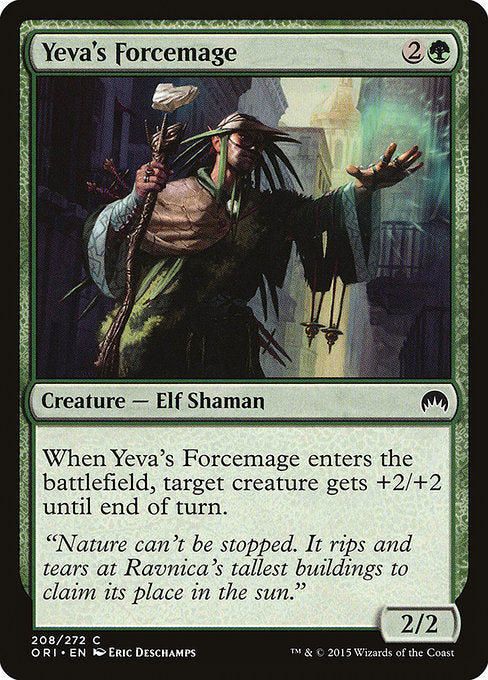【EN】イェヴァの腕力魔道士/Yeva's Forcemage [ORI] 緑C No.208
