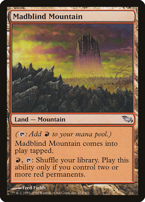 【Foil】【EN】狂気盲いの山/Madblind Mountain [SHM] 無U No.274