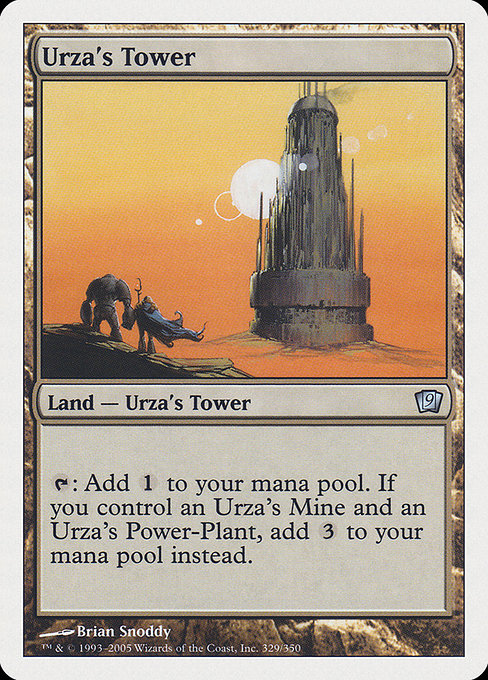 【EN】ウルザの塔/Urza's Tower [9ED] 無U No.329