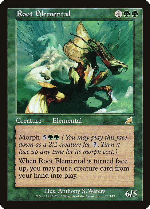 【EN】根の精霊/Root Elemental [SCG] 緑R No.127