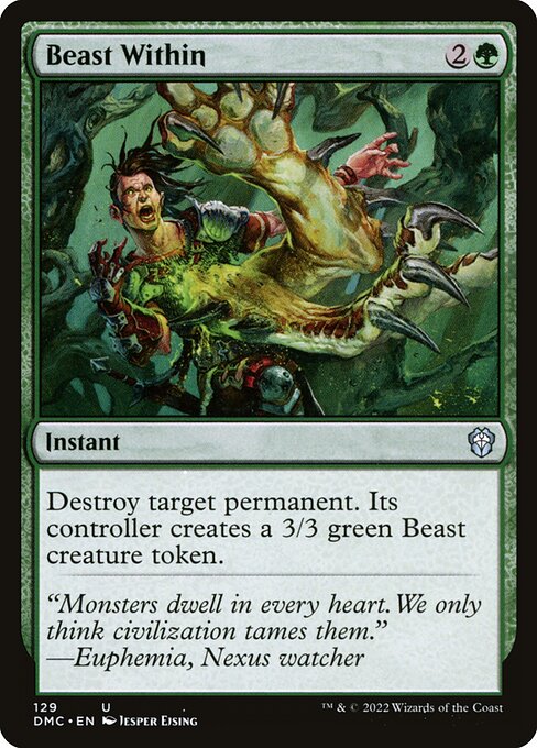 【EN】内にいる獣/Beast Within [DMC] 緑U No.129