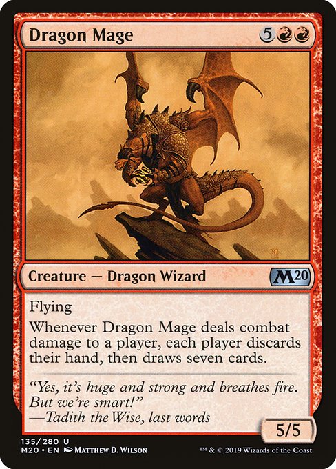 【EN】ドラゴン魔道士/Dragon Mage [M20] 赤U No.135