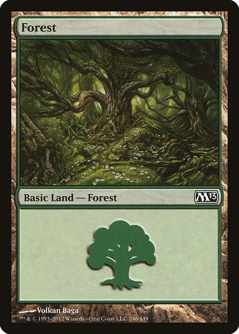 【Foil】【EN】森/Forest [M13] 無C No.246