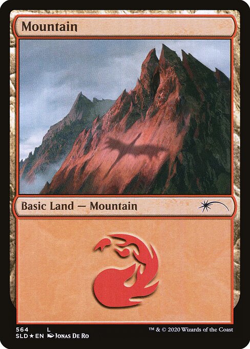 【Foil】【EN】山/Mountain [SLD] 無C No.564