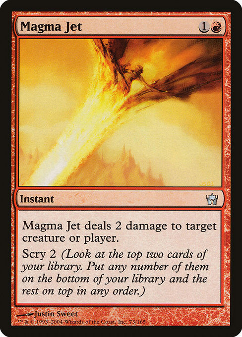 【Foil】【EN】マグマの噴流/Magma Jet [5DN] 赤U No.73