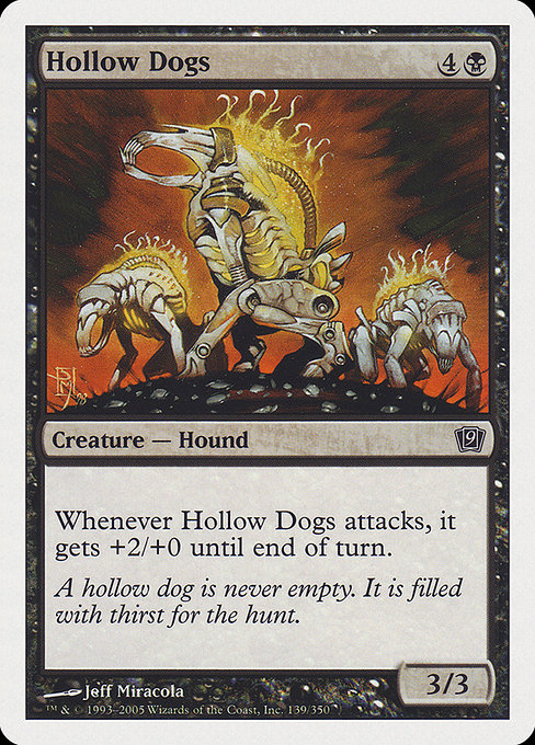 【Foil】【EN】虚ろの犬/Hollow Dogs [9ED] 黒C No.139