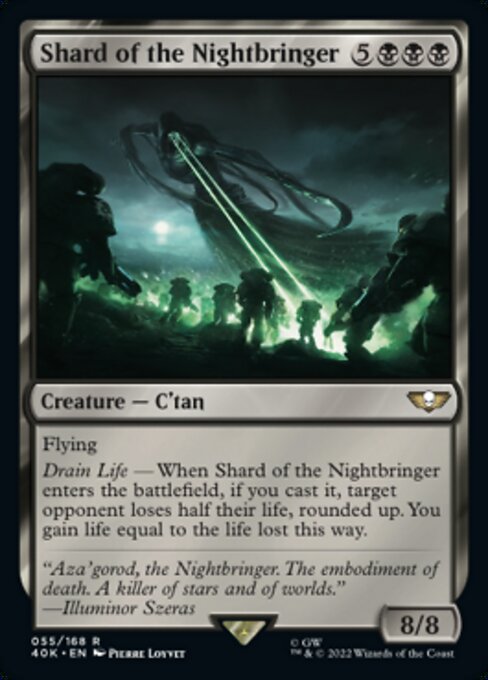 【Foil】【EN】Shard of the Nightbringer [40K] 黒R No.55★