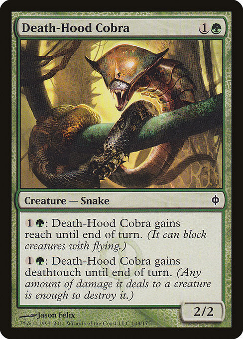【EN】死の頭巾のコブラ/Death-Hood Cobra [NPH] 緑C No.108