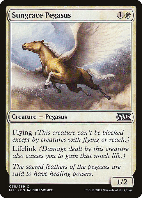 【Foil】【EN】天麗のペガサス/Sungrace Pegasus [M15] 白C No.38
