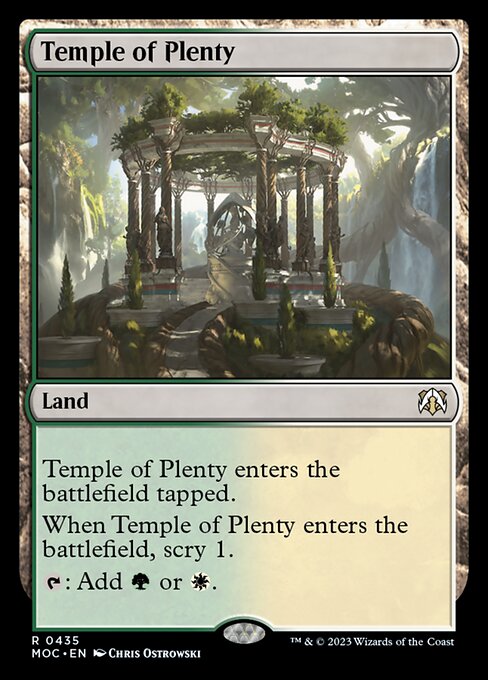 【EN】豊潤の神殿/Temple of Plenty [MOC] 無R No.435