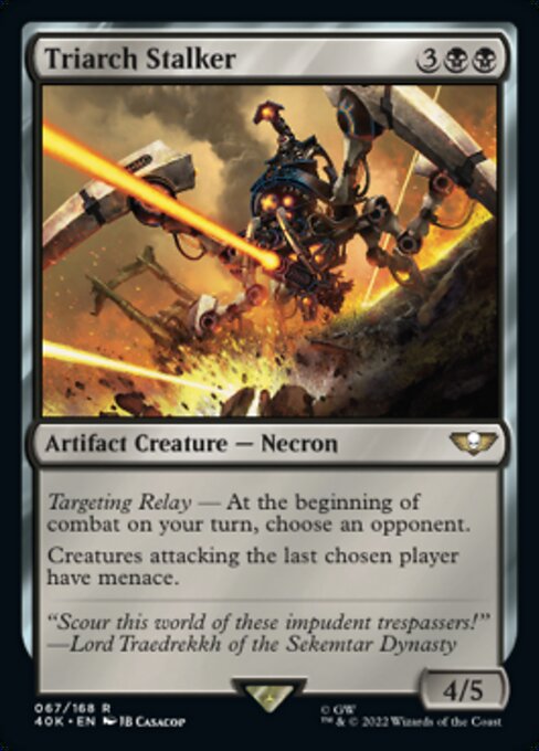【Foil】【EN】Triarch Stalker [40K] 茶R No.67★