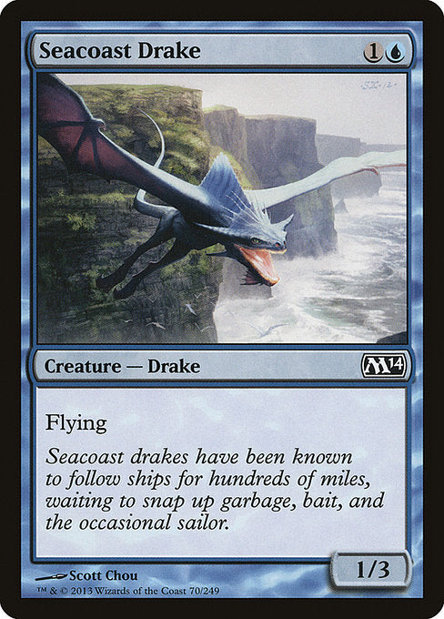 【Foil】【EN】海岸ドレイク/Seacoast Drake [M14] 青C No.70