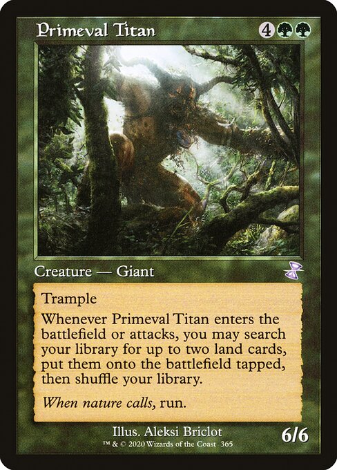 【Foil】【EN】原始のタイタン/Primeval Titan [TSR] 緑S No.365